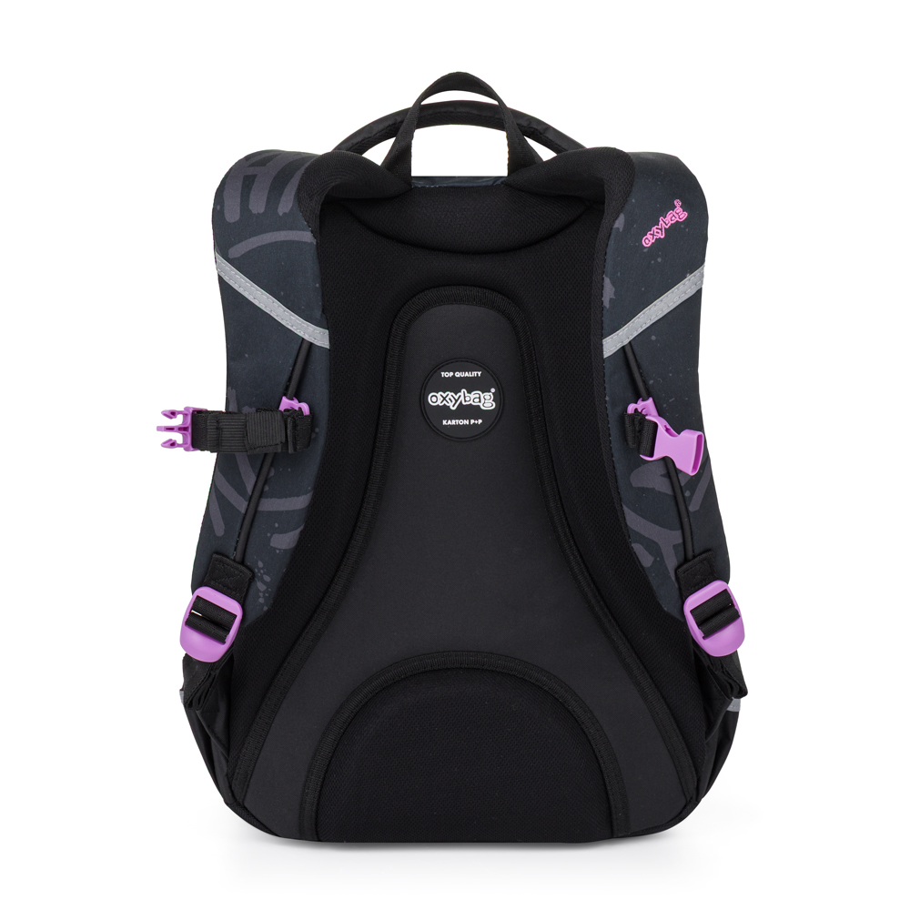 Studentský batoh OXY SCOOLER Graffiti Pink